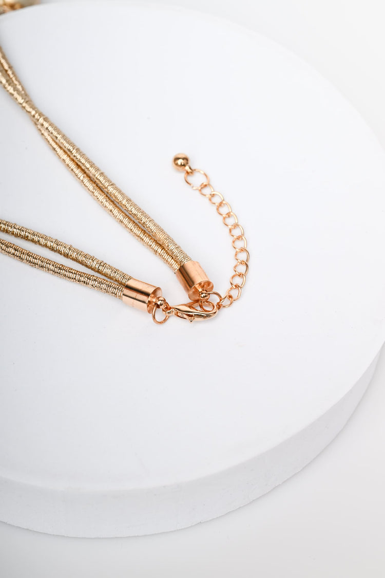 Collana a doppio filo con perle