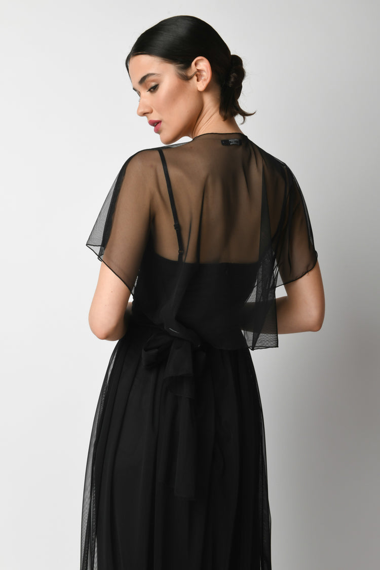 Coprispalle in tulle