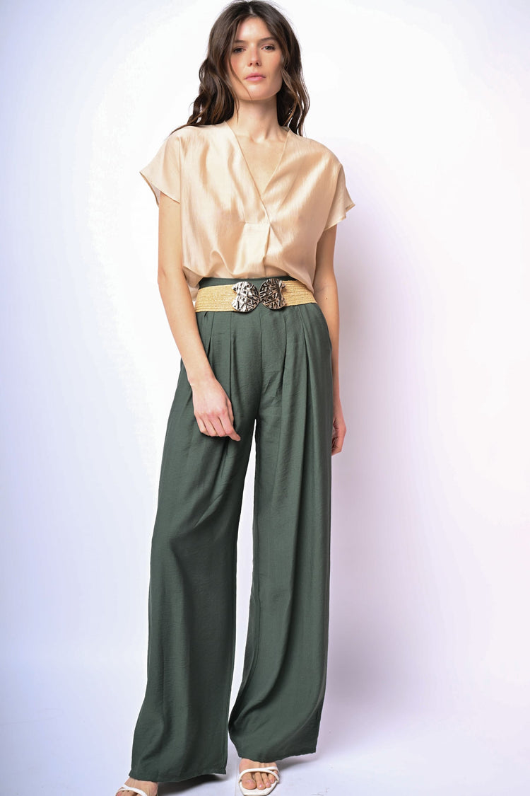 Blusa in mussola con scollo a V