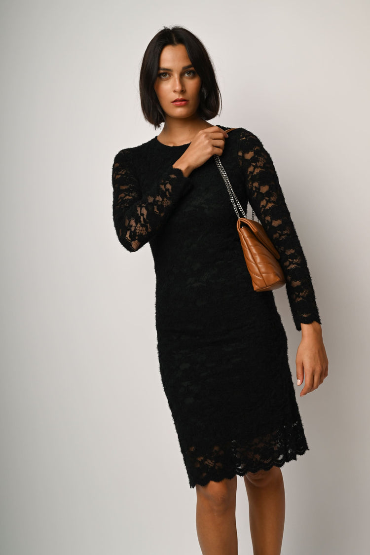 Abito a tubino in pizzo