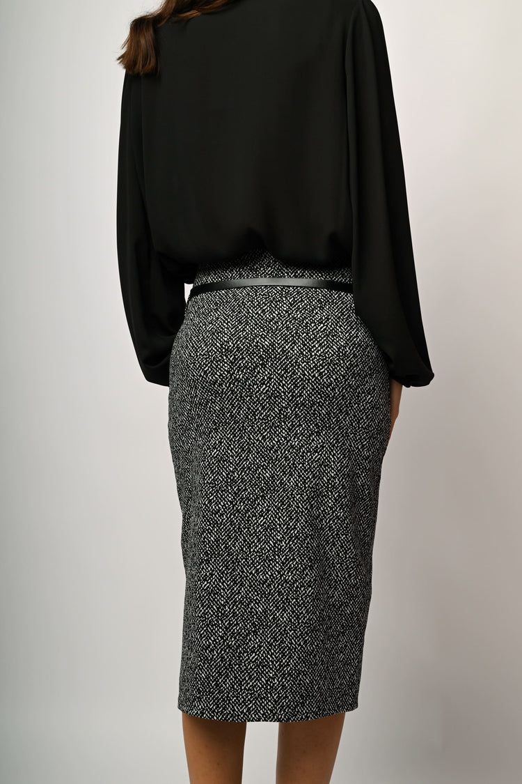 Gonna longuette in jacquard