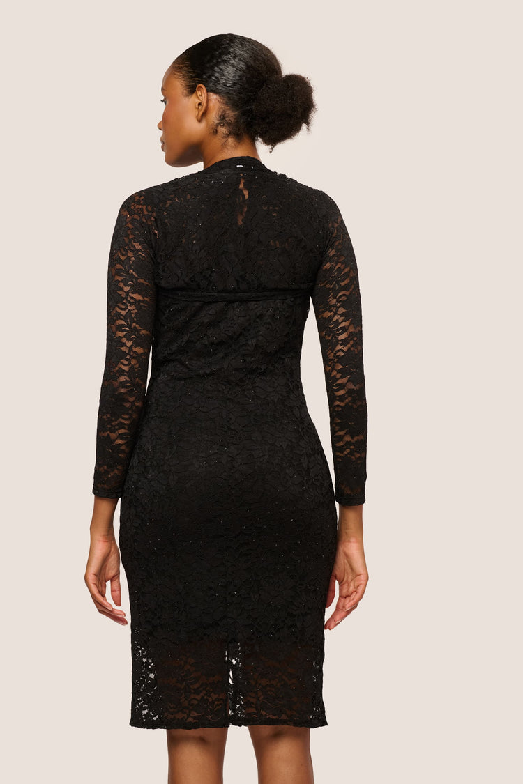 Coprispalle in pizzo con strass