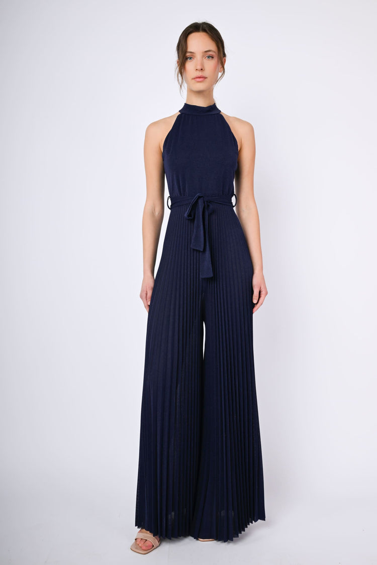 Tuta in plissé lurex