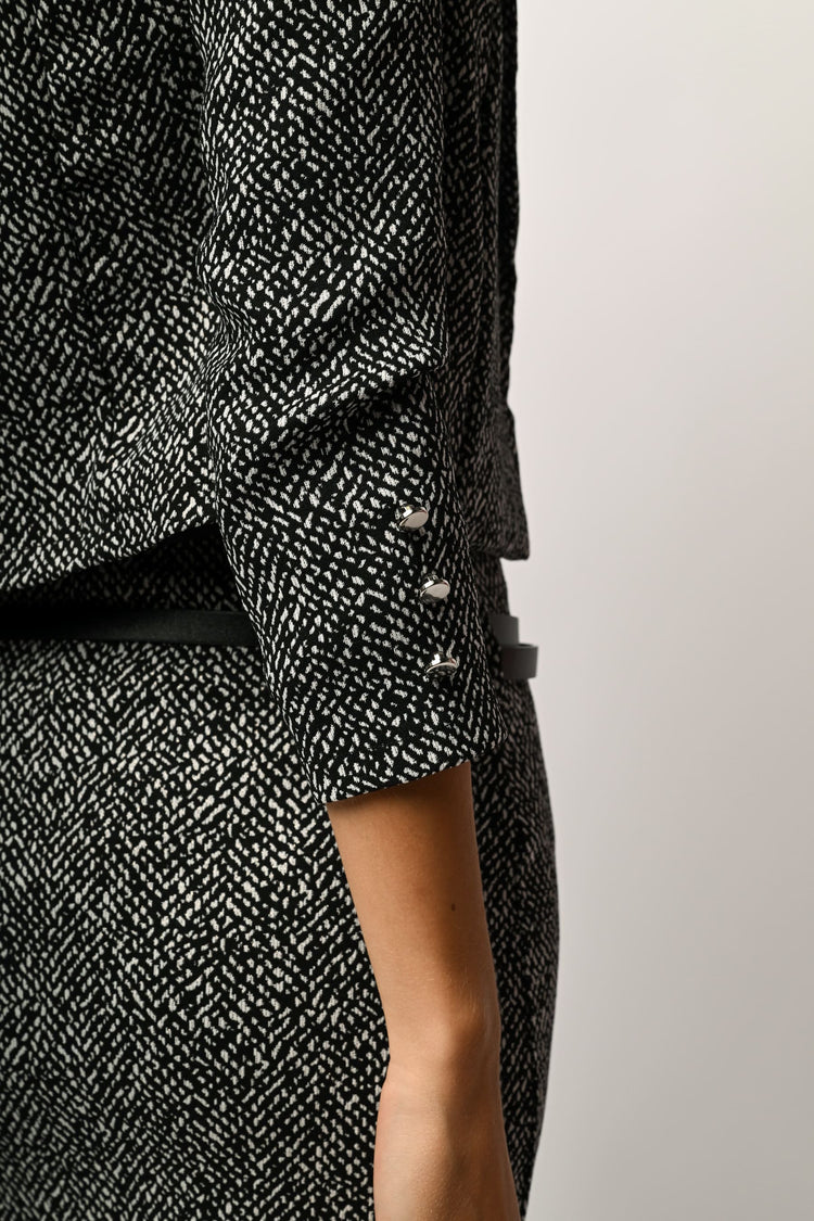 Blazer crop in jacquard