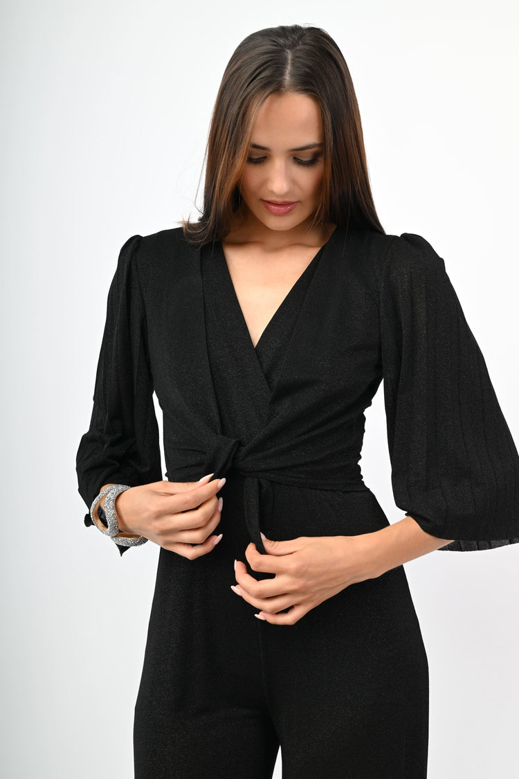 Coprispalle in maglia lurex