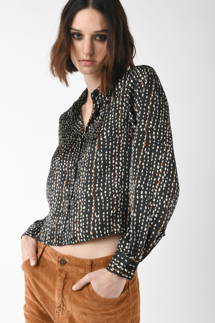 Camicia a stampa chicco di riso