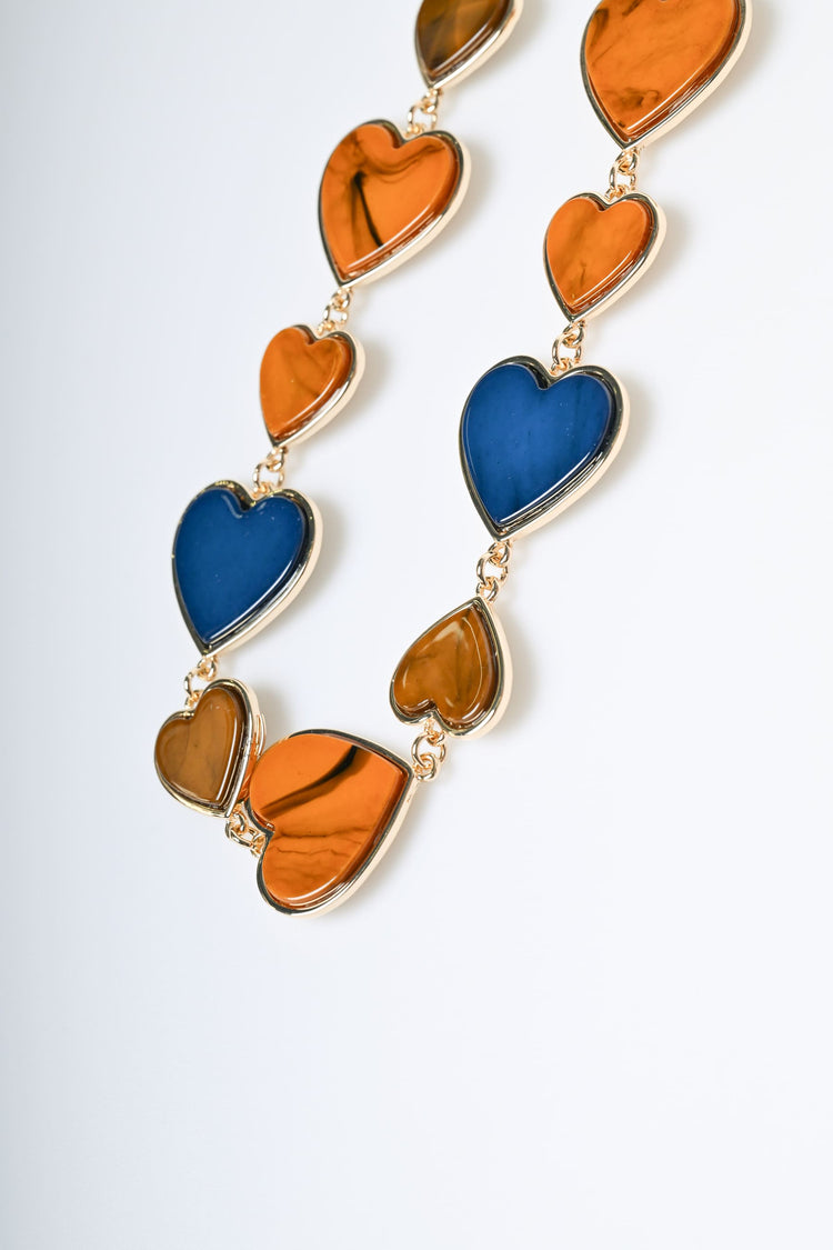 Collana con pendenti a cuore