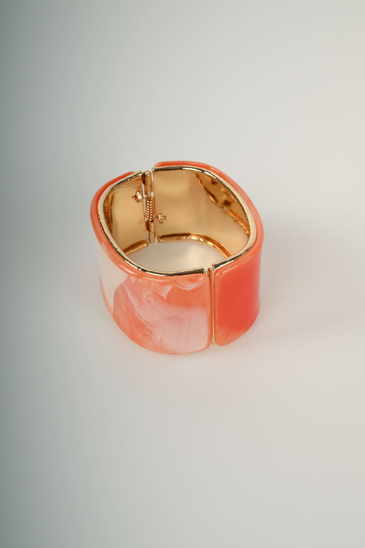 Bracciale rigido effetto marmo