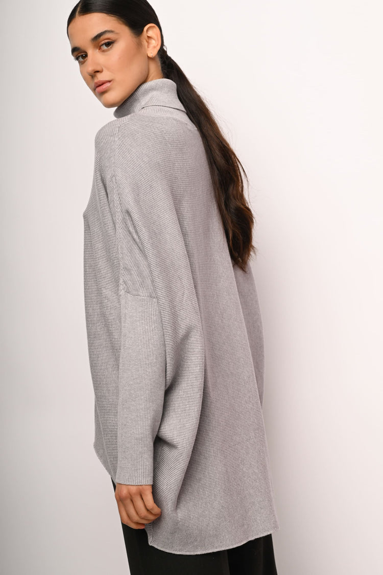 Dolcevita oversize in maglia lurex