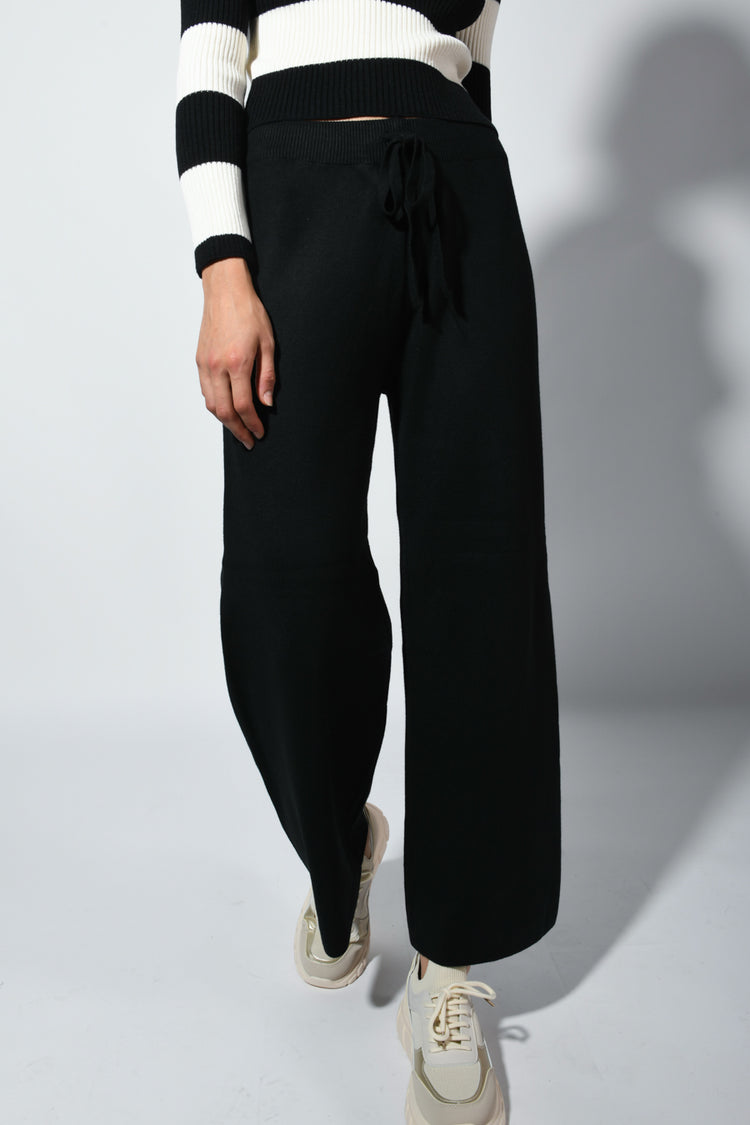 Pantaloni palazzo in maglia