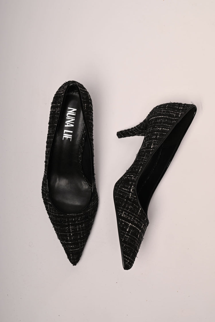 Décolleté in tweed lurex