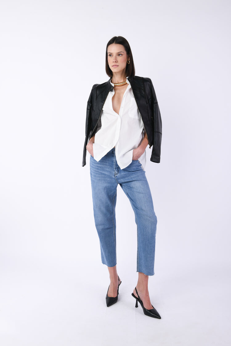 Camicia oversize in cotone