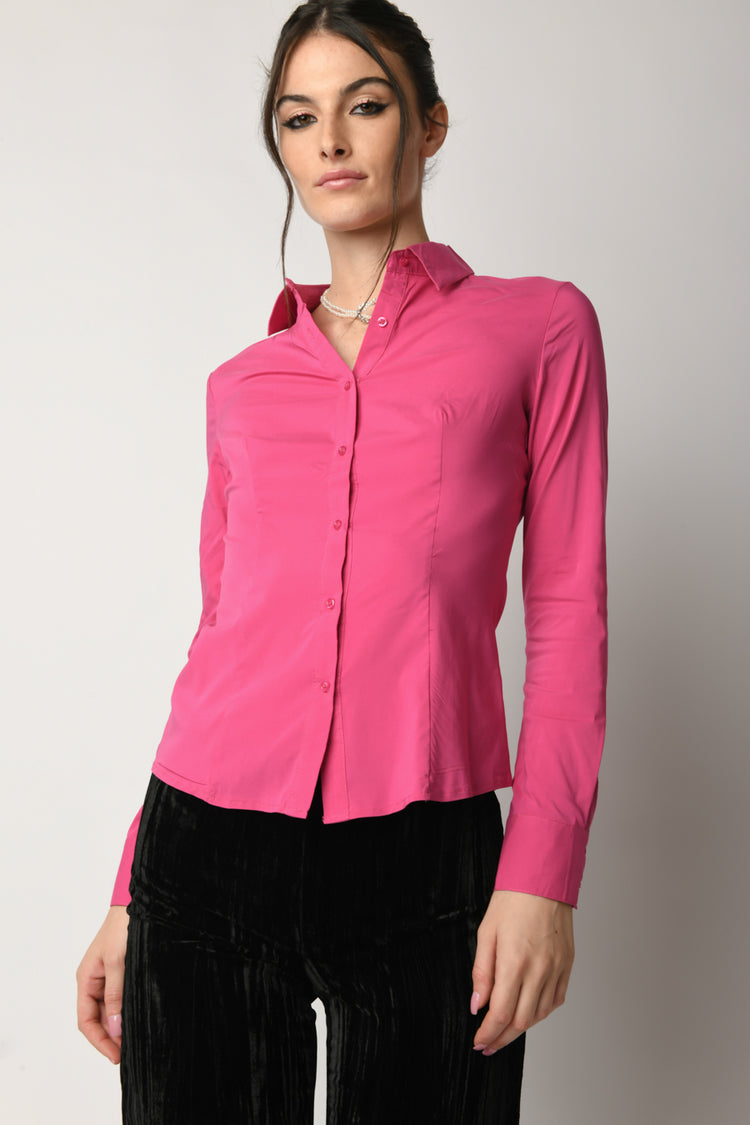 Camicia con colletto a punta