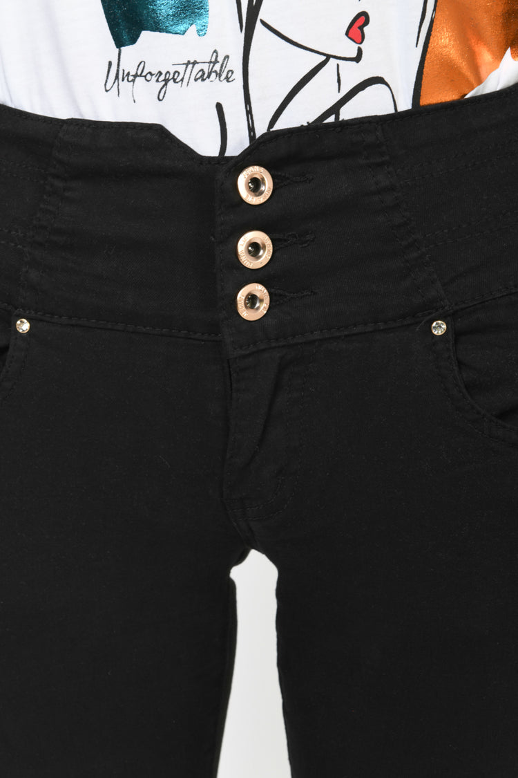 Pantaloni skinny in cotone stretch