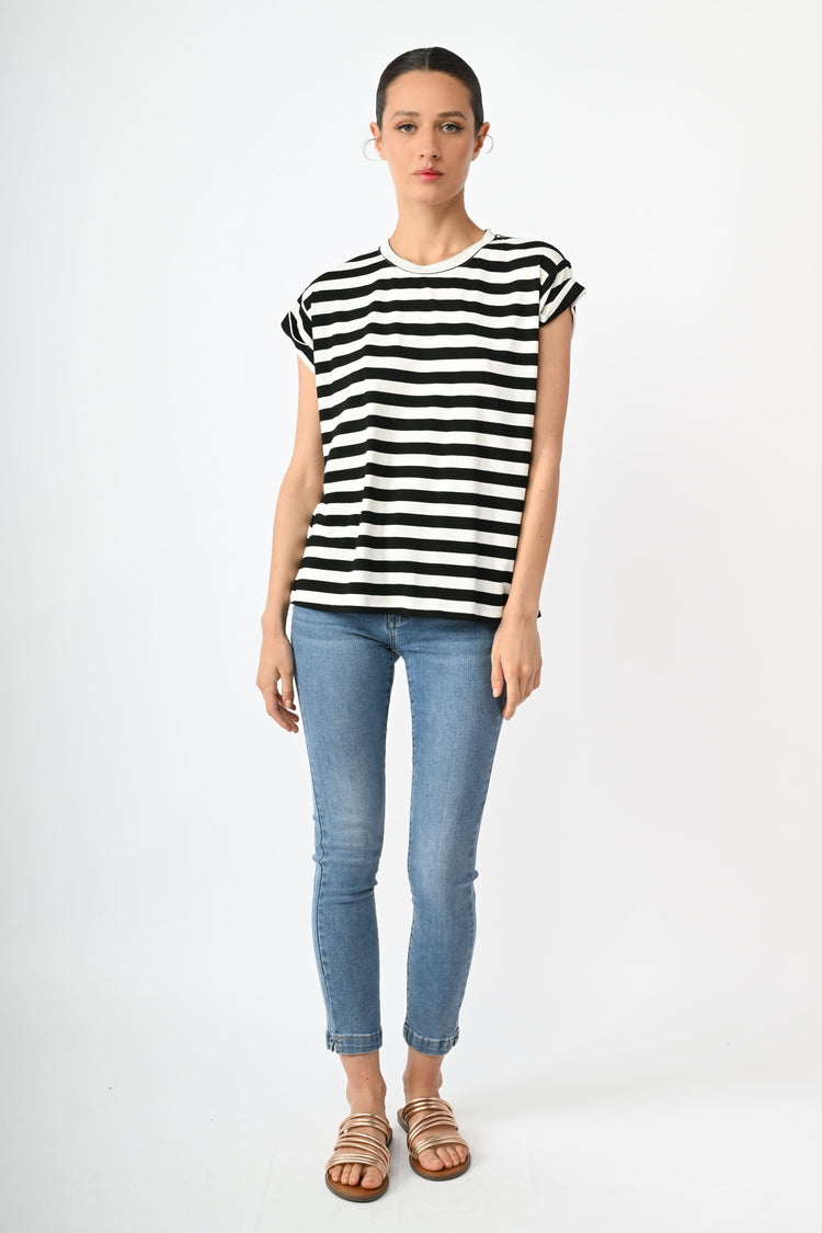 Jeans con strass alla vita