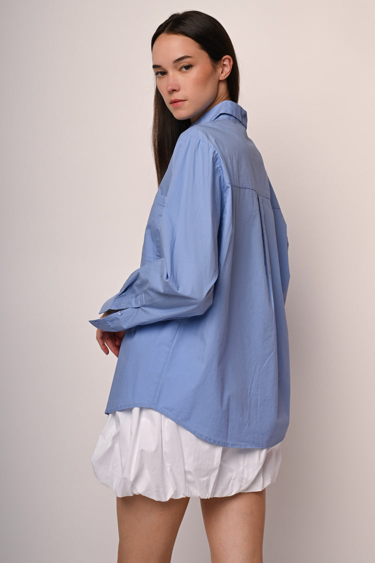 Camicia oversize con taschino