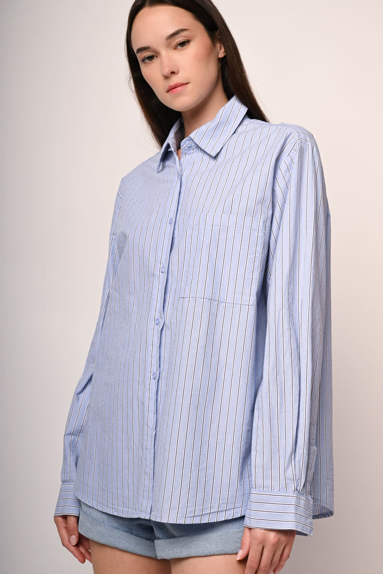 Camicia oversize a righe