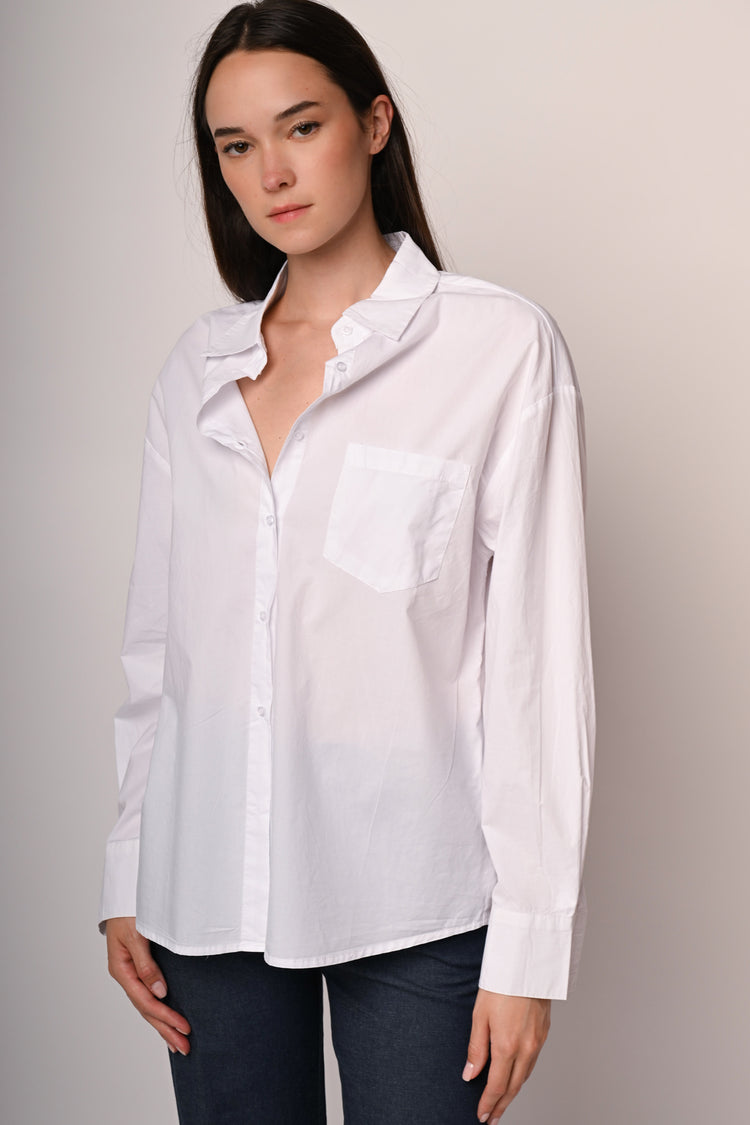 Camicia oversize con taschino