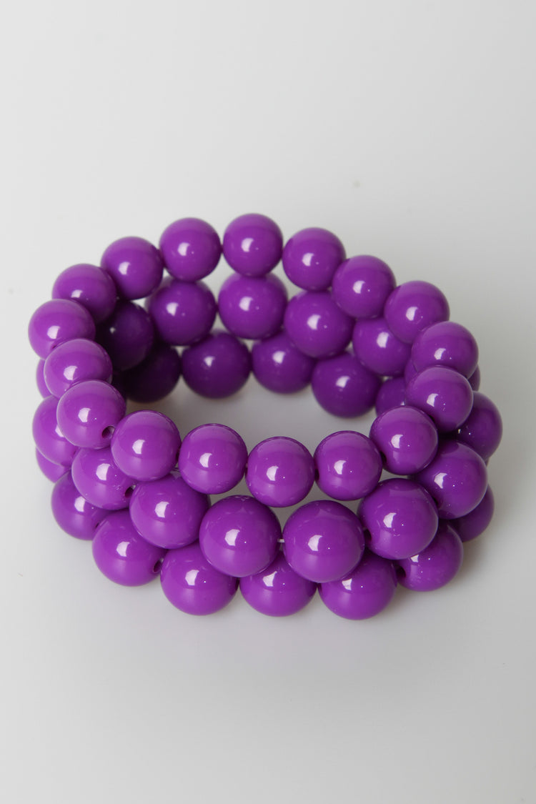 Bracciale multifili in perle