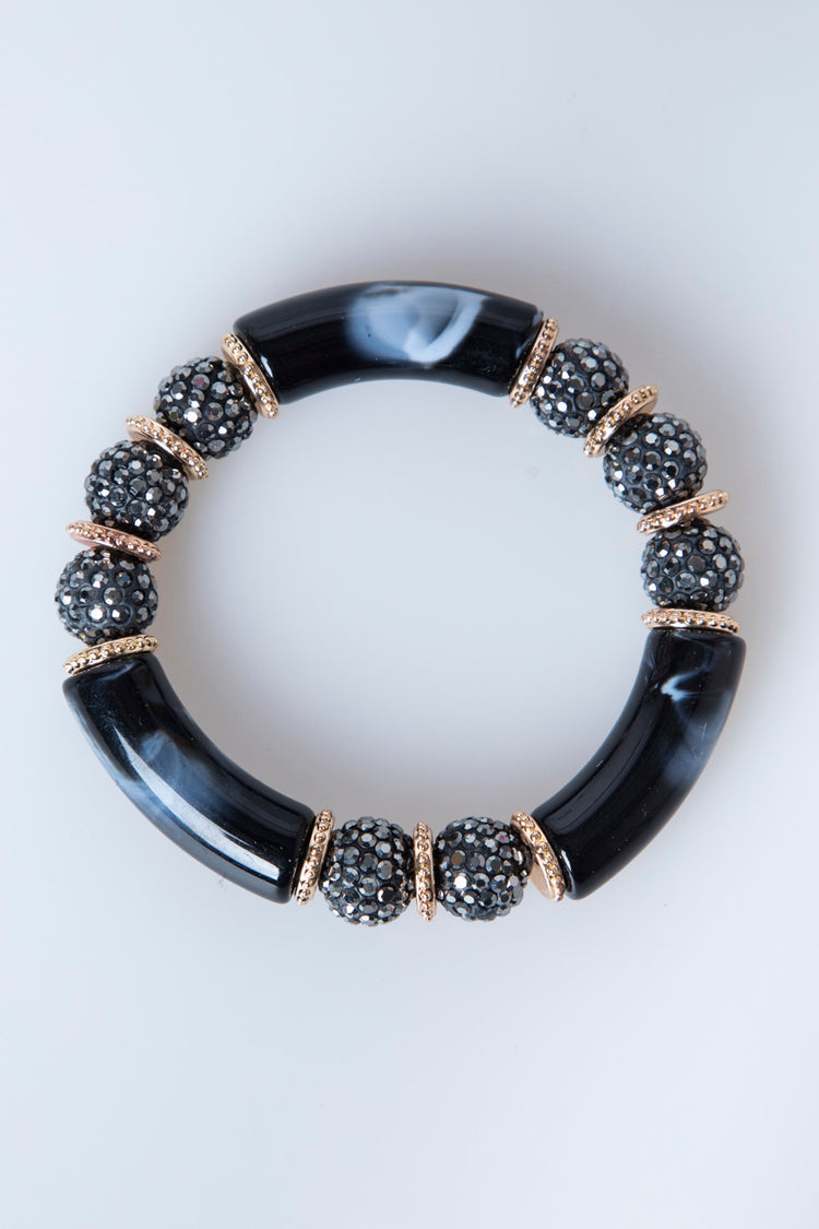 Bracciale rigido con strass