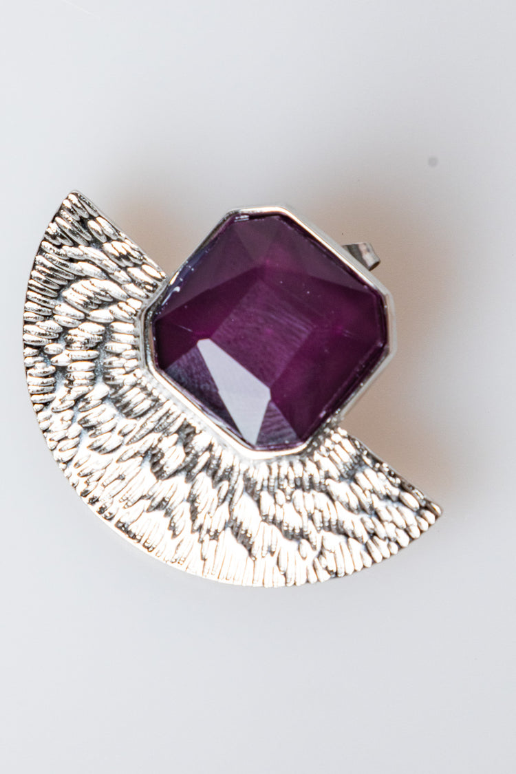 Orecchini a mezzaluna con cristallo