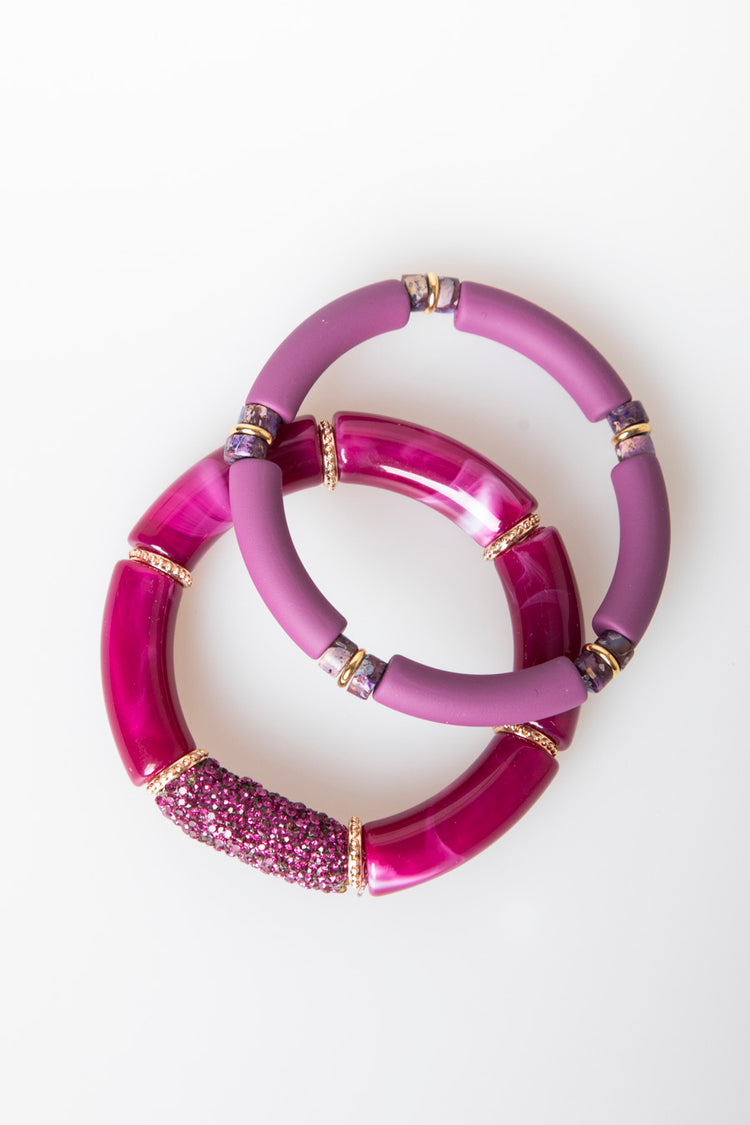 Set di due bracciali rigidi