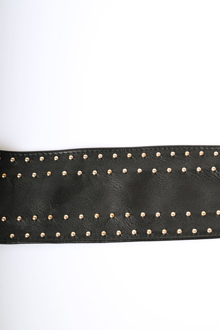 Cintura a fascia con borchie