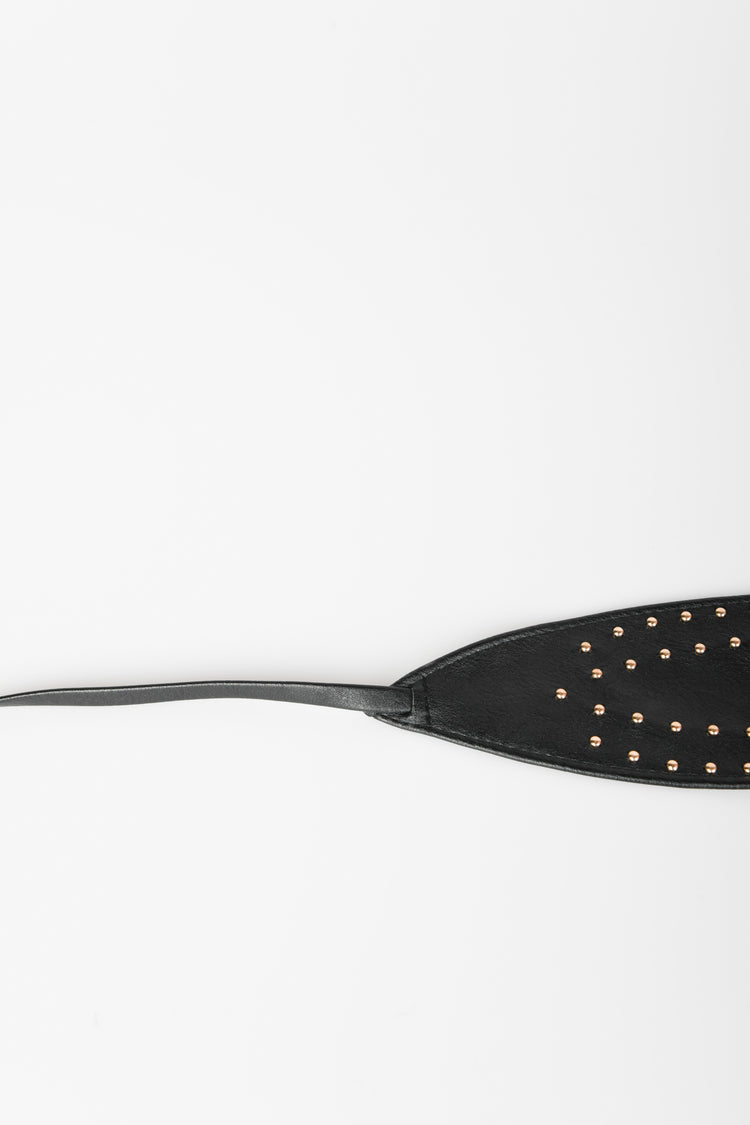 Cintura a fascia con mini borchie