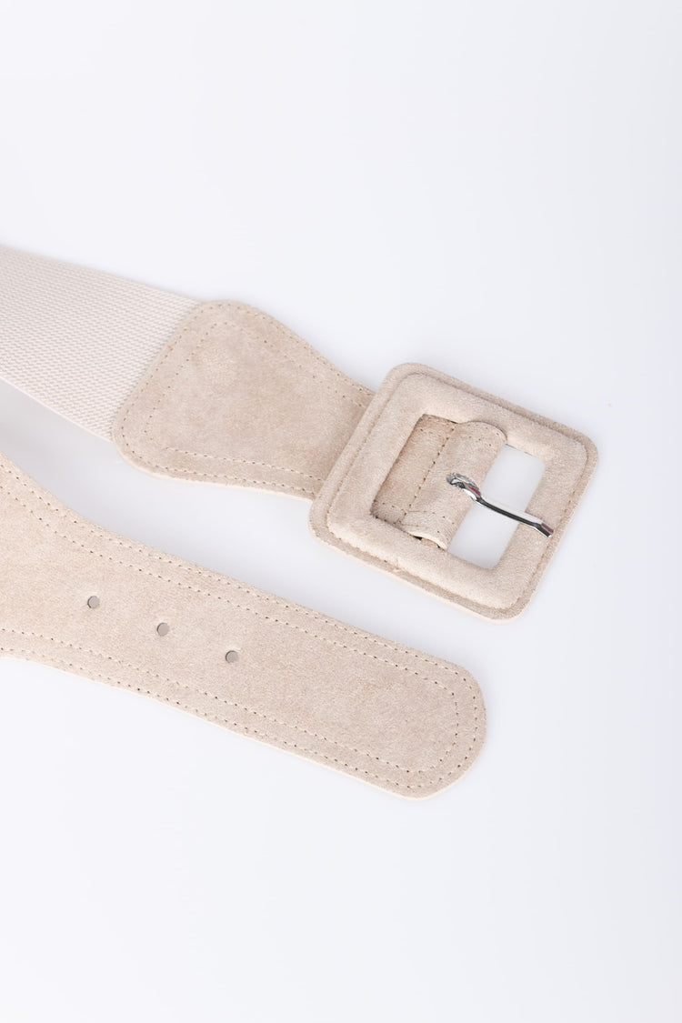 Cintura elastica con fibbia quadrata