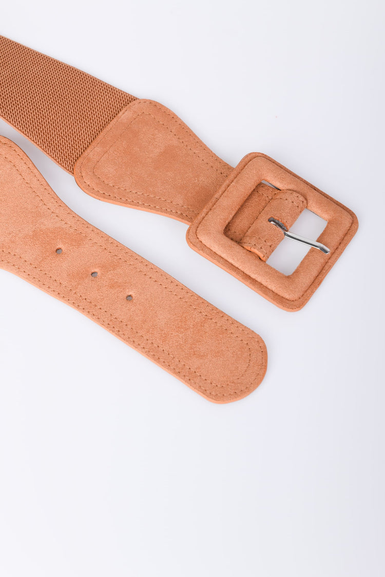 Cintura elastica con fibbia quadrata