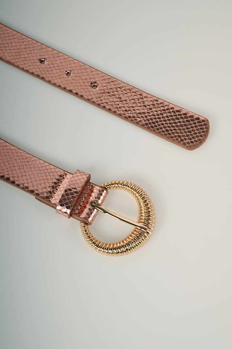 Cintura elastica con fibbia tonda