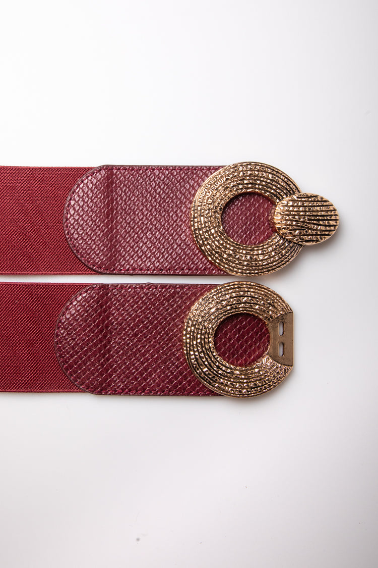 Cintura elastica con doppia fibbia