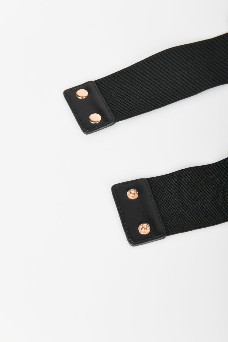 Cintura elastica con fibbia a pietre