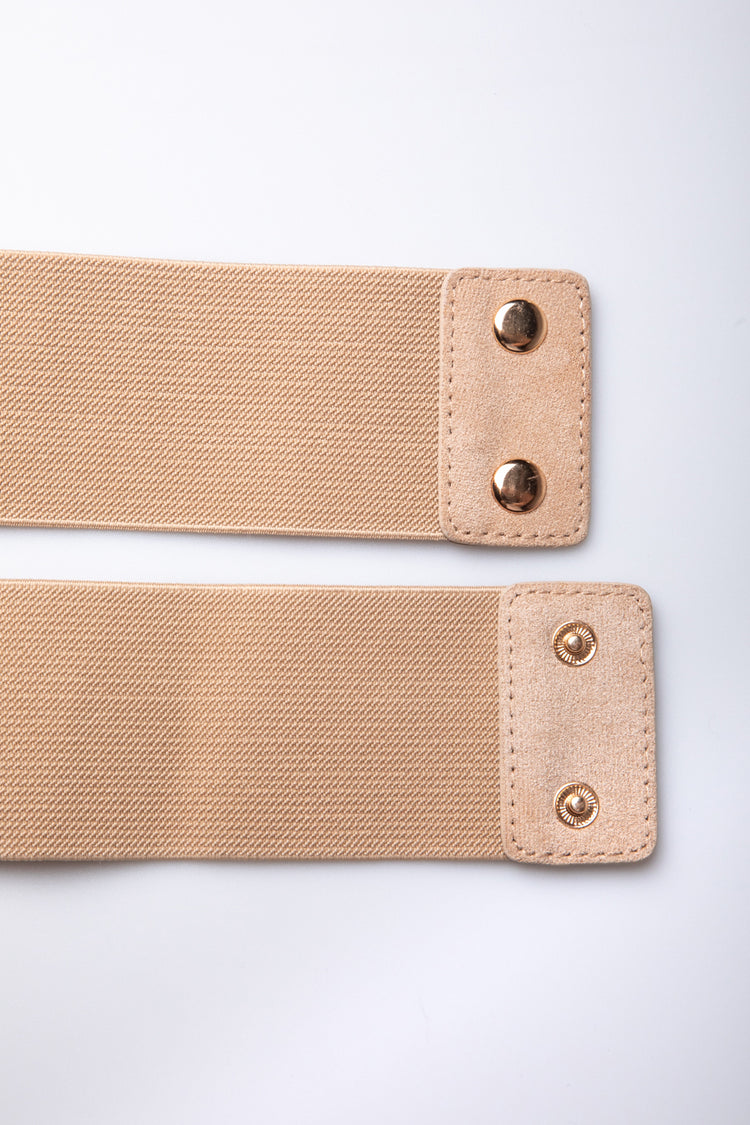 Cintura elastica con intreccio e strass