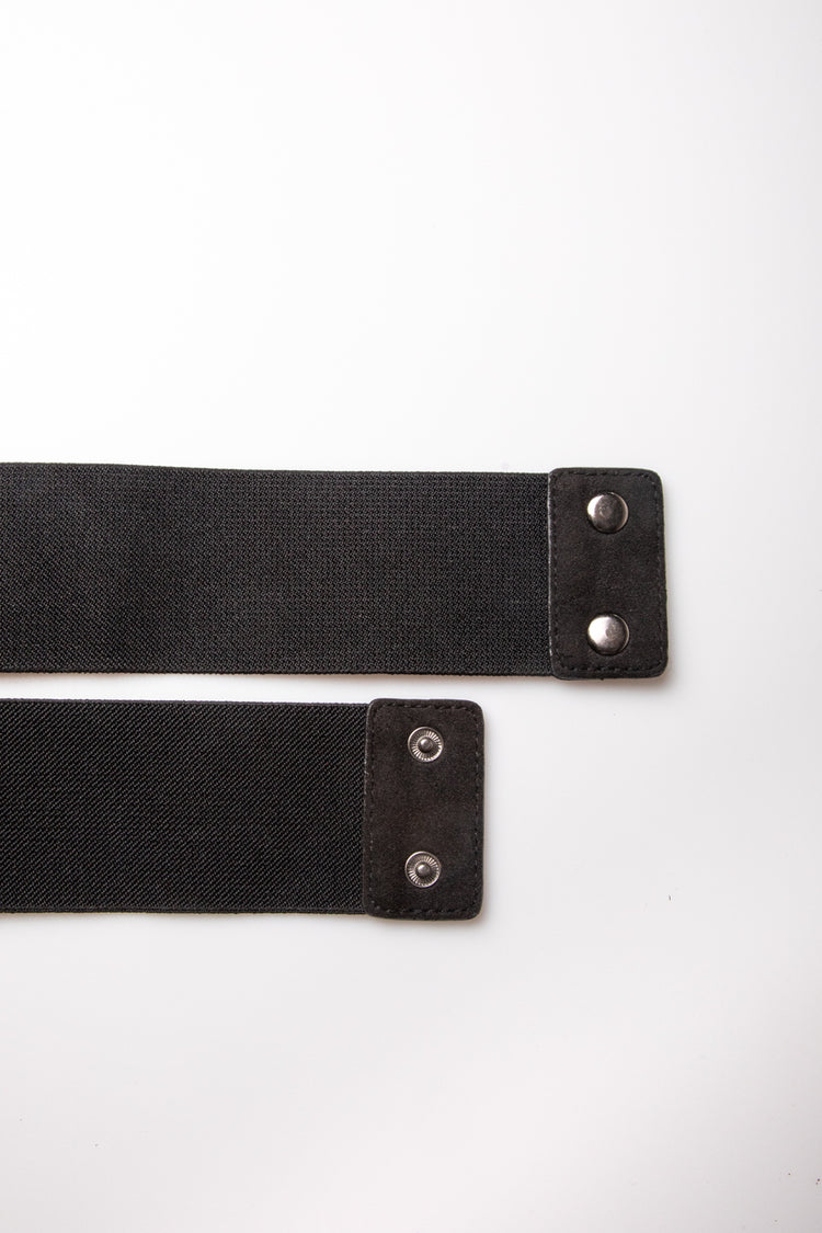 Cintura elastica con intreccio e strass