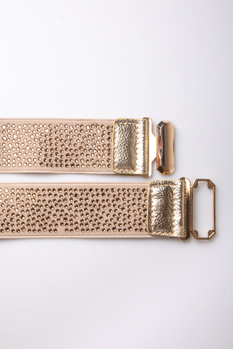 Cintura elastica con strass