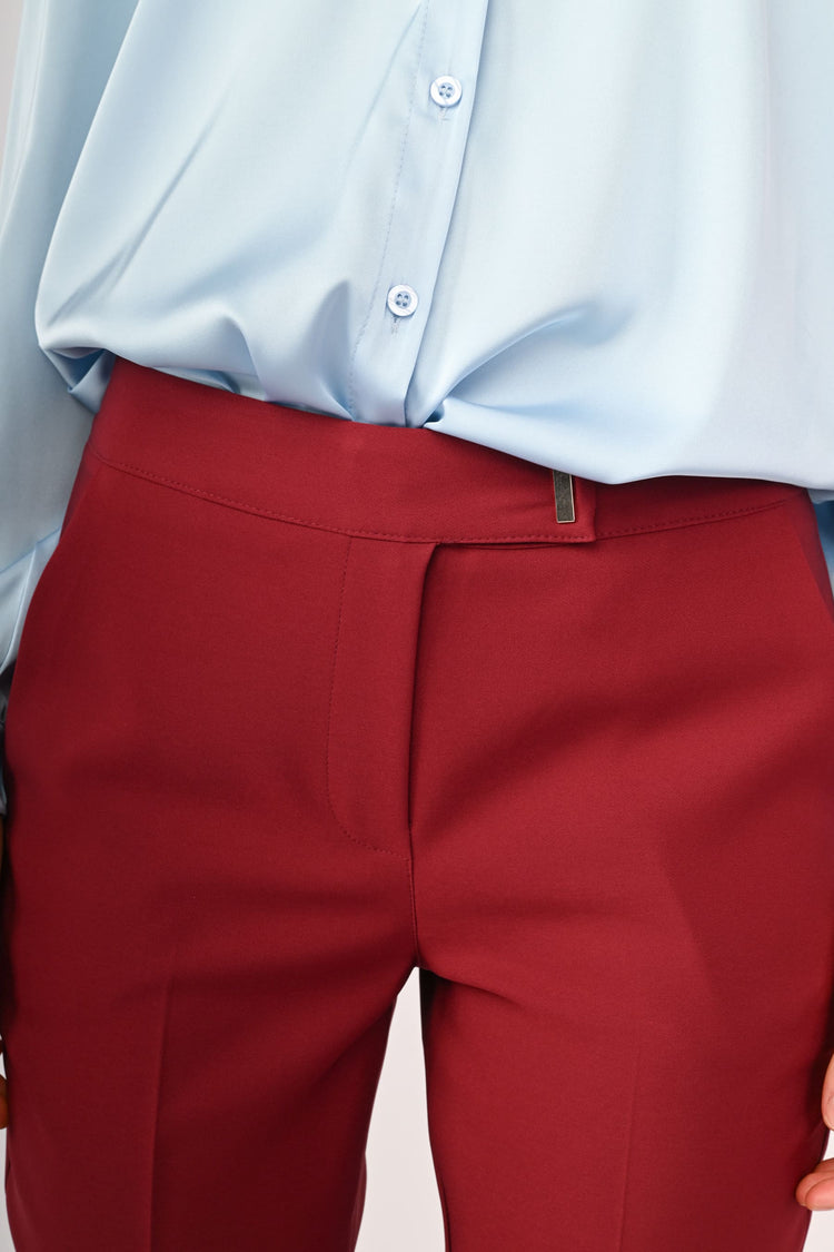 Pantaloni crop slim-fit