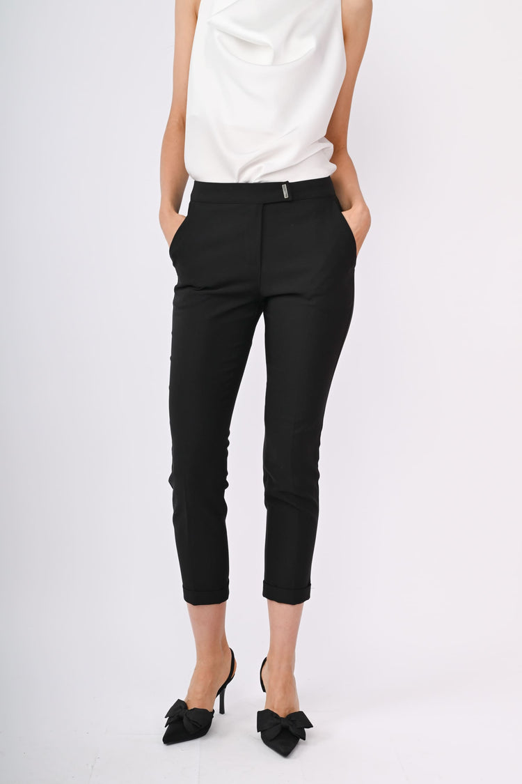 Pantaloni crop slim-fit