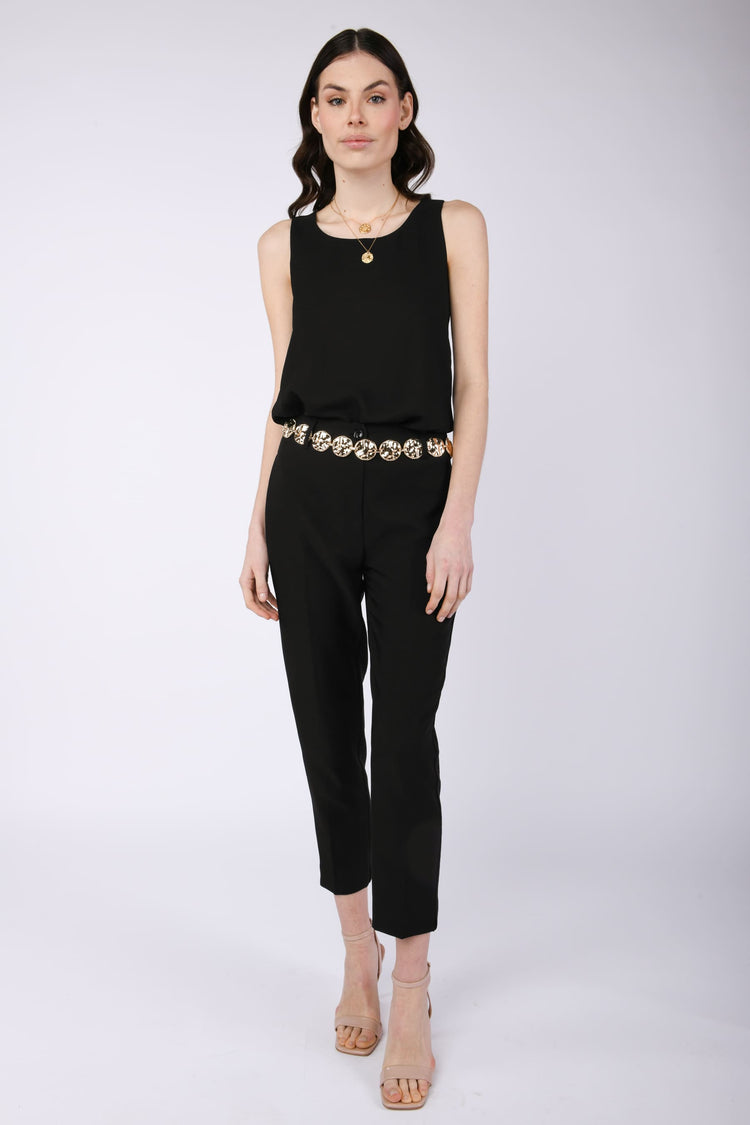 Pantalone a sigaretta con piega stirata