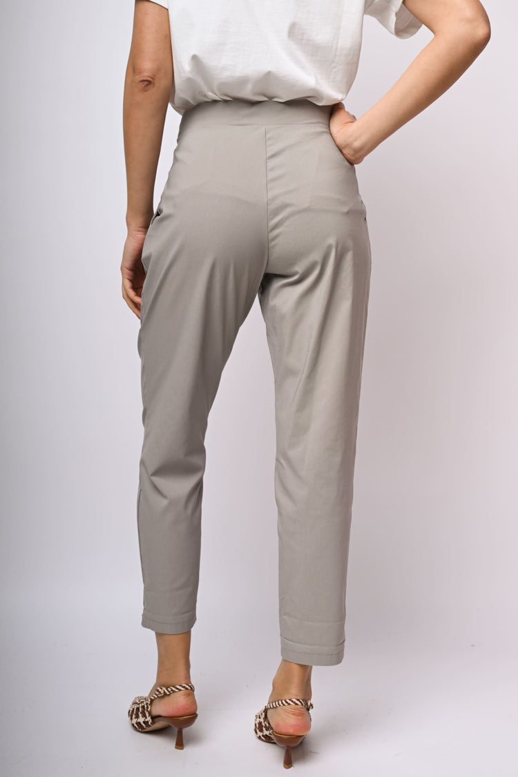 Pantaloni misto viscosa con coulisse