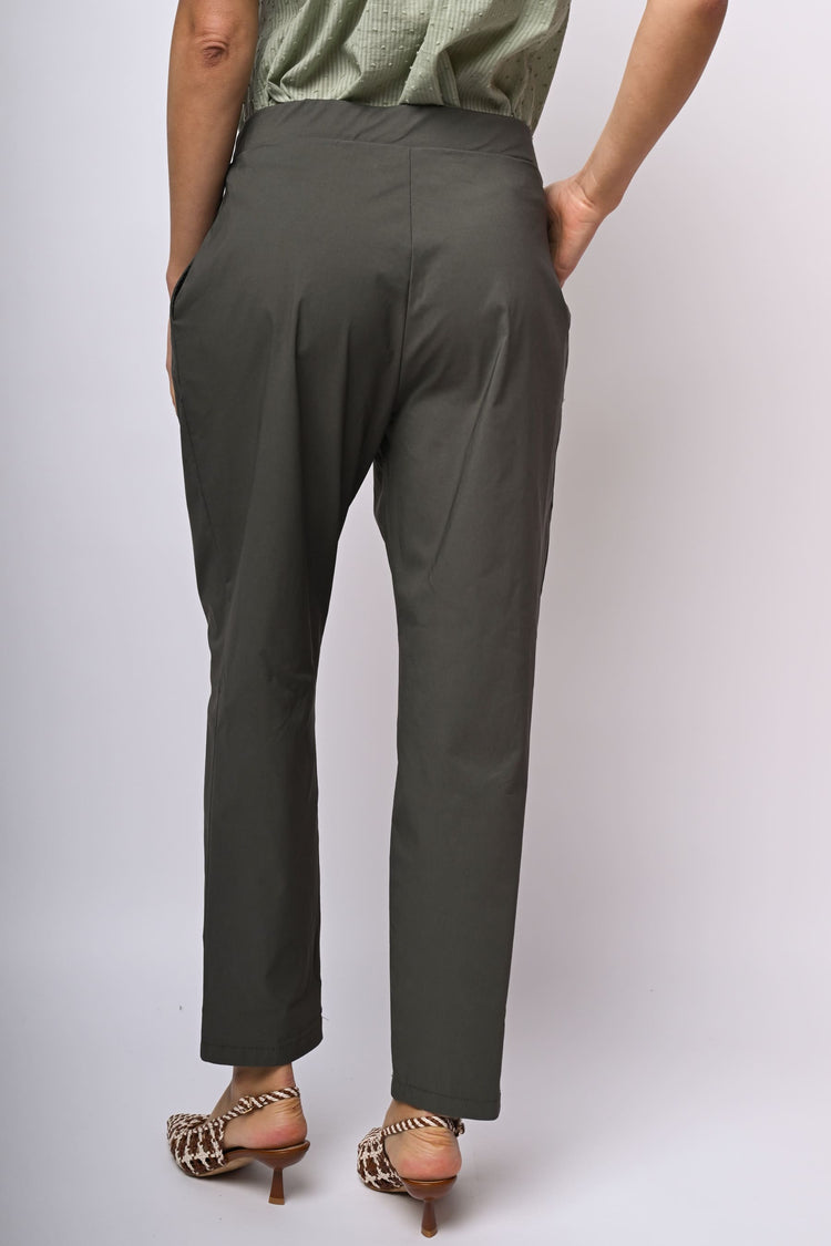 Pantaloni misto viscosa con coulisse