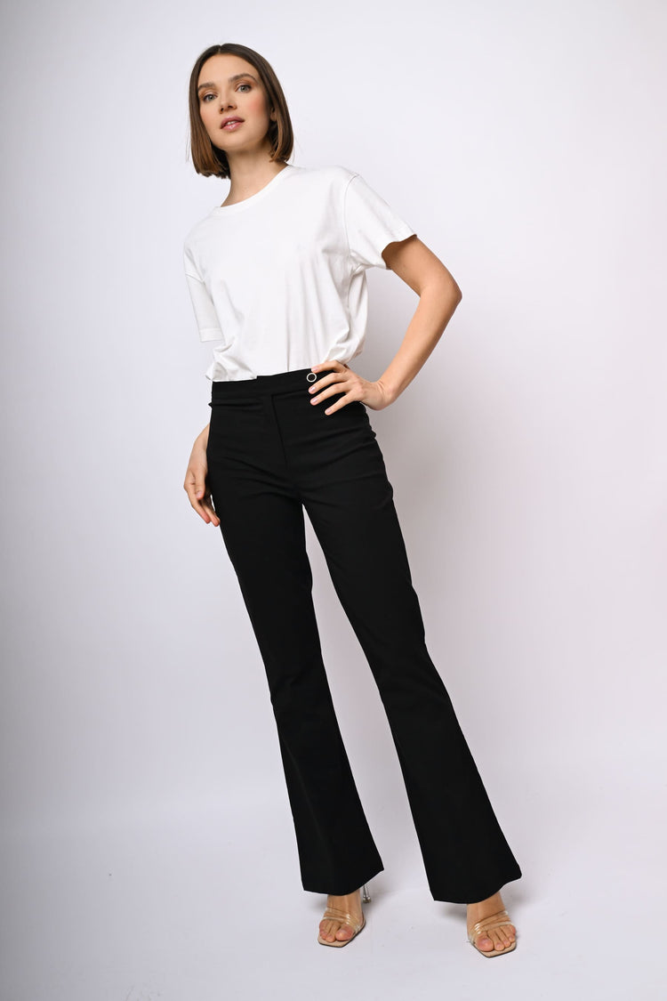 Pantaloni svasati misto viscosa