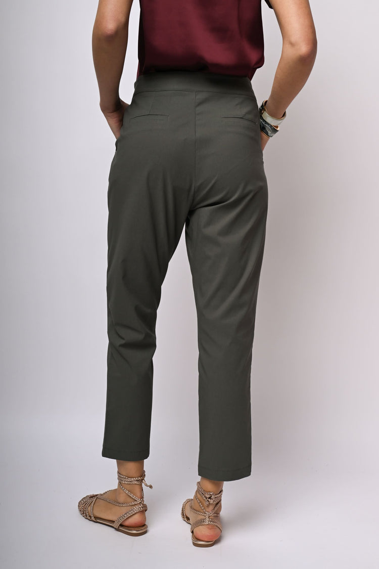 Pantaloni a gamba dritta misto viscosa