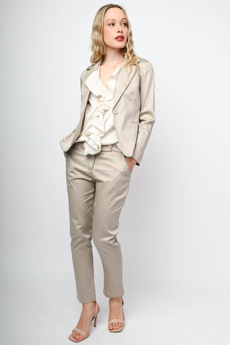 Pantaloni in cotone stretch