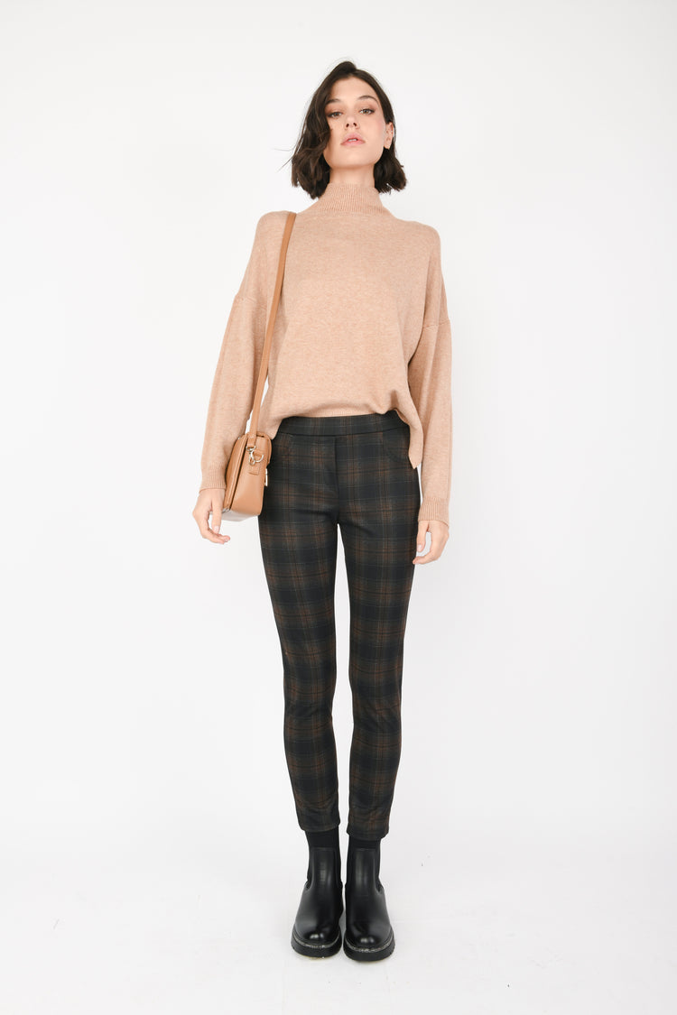 Leggings a motivo check