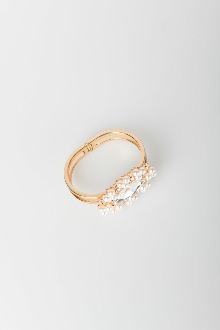 Bracciale con maxi cristallo ovale