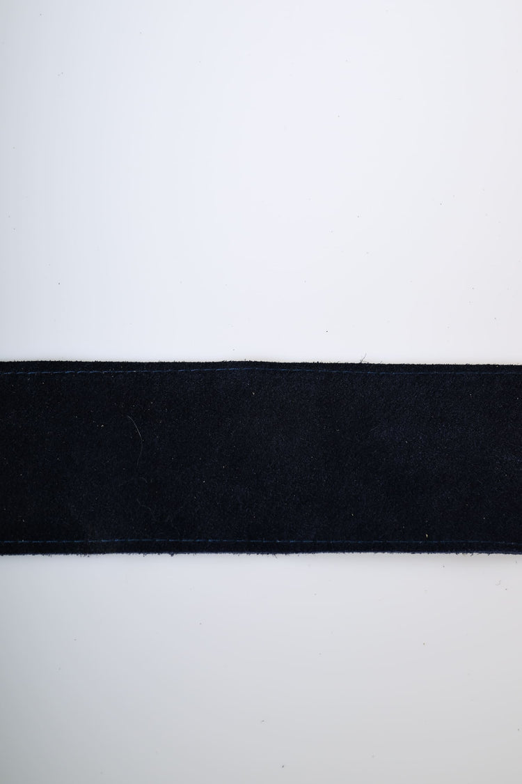 Cintura a fascia in pelle scamosciata