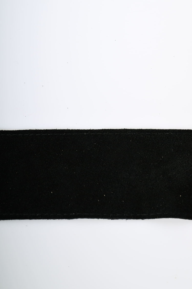 Cintura a fascia in pelle scamosciata