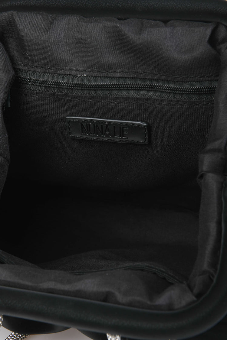 Pochette con manici in strass