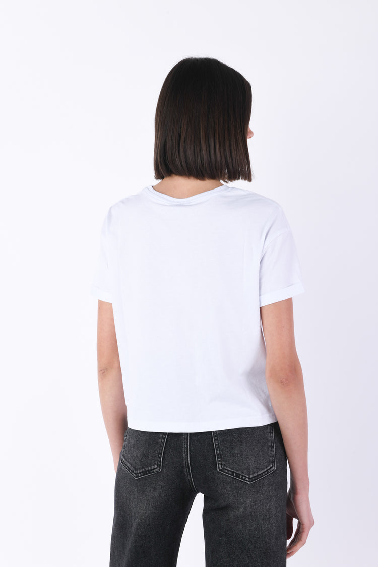 T-shirt in cotone con stampa